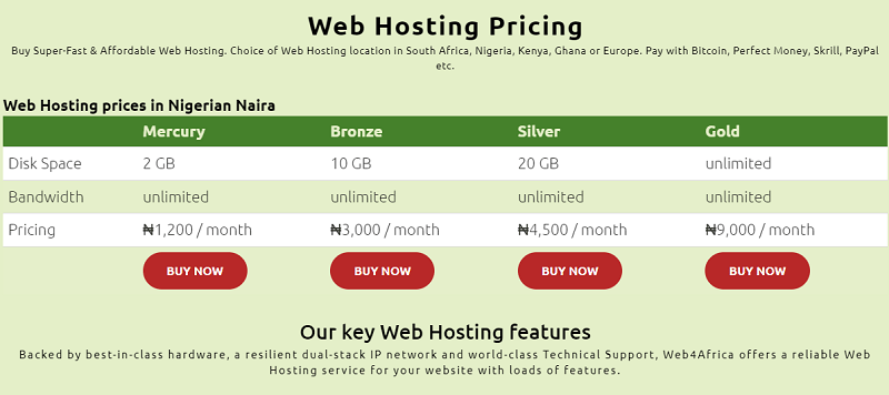 10 Best Web hosting in Nigeria that accept Naira payment